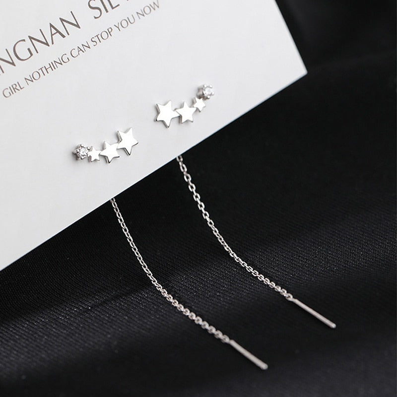 LATS Trend Long Wire Tassel Thread Chain