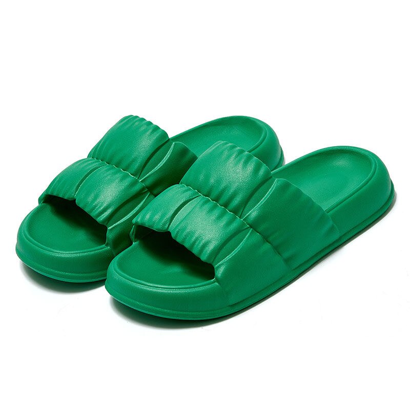 Rimocy Home Soft Sole Cloud  Non Slip Platform Slippers