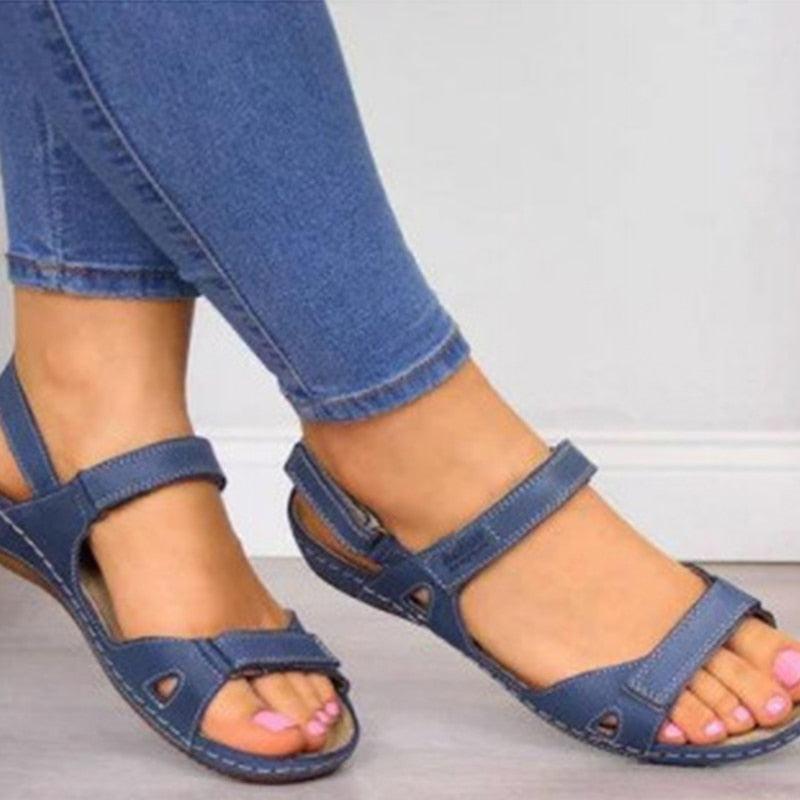 Soft Bottom Low Heels Women Sandals
