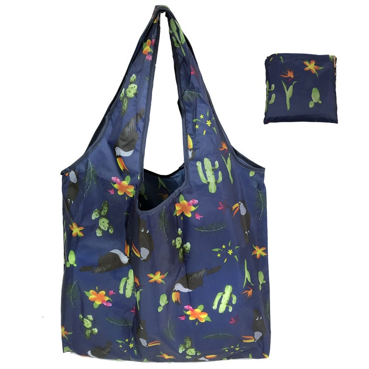 Fashion Printing Foldable Eco-Friendly Large-capacity Shopping Bag