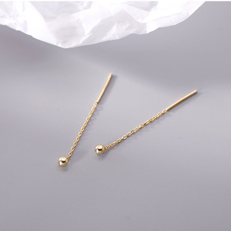 LATS Trend Long Wire Tassel Thread Chain