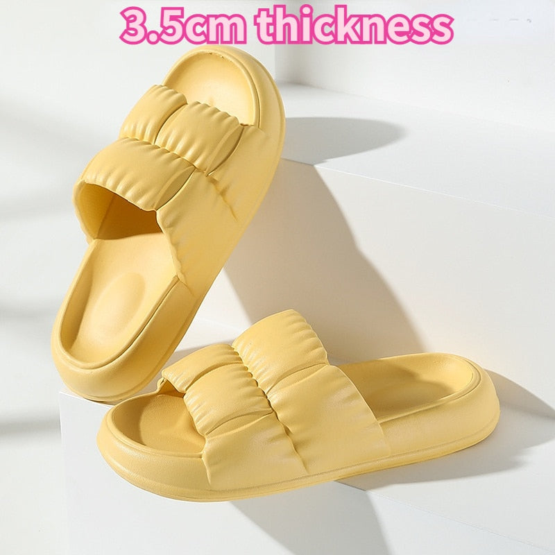 EVA Soft Sole Flat Shoes Mute Non-slip Flip Flops