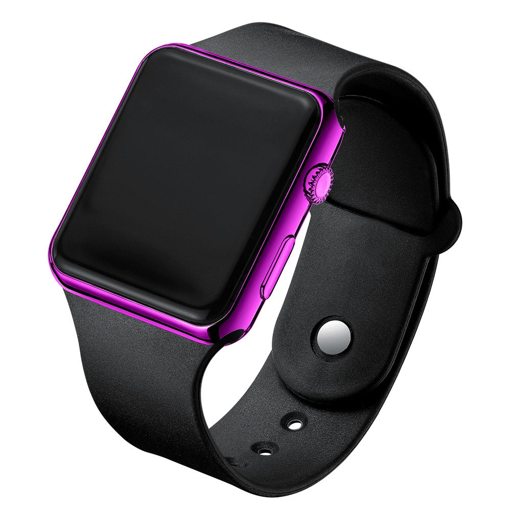 Electronic LED Digital  Fashion Casual Simple Silicone Female Watch