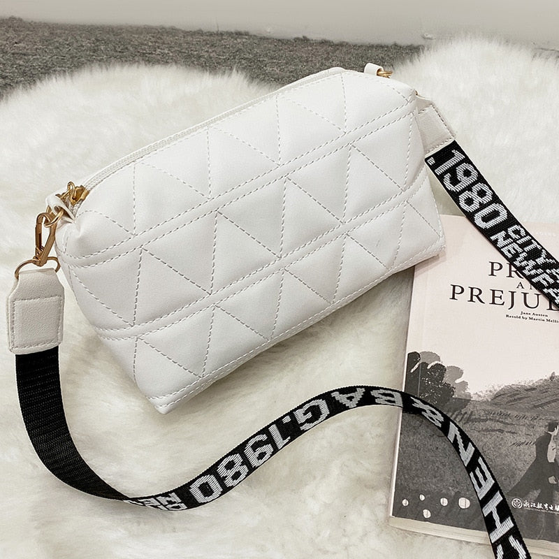 assel Trend Lingge Embroidery Camera Female Shoulder Bag