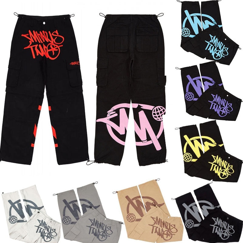 Minus Two Cargo Y2k Casual 2023 Baggy Streetwear Sport Gym Jeans Ropa Men Clothing Pantalones Sweatpants Minustwo Pant Hombre