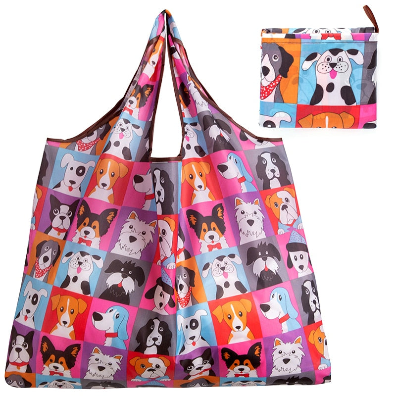 Big Size Thick Nylon Large Tote ECO Reusable Polyester Portable Foldable Bag