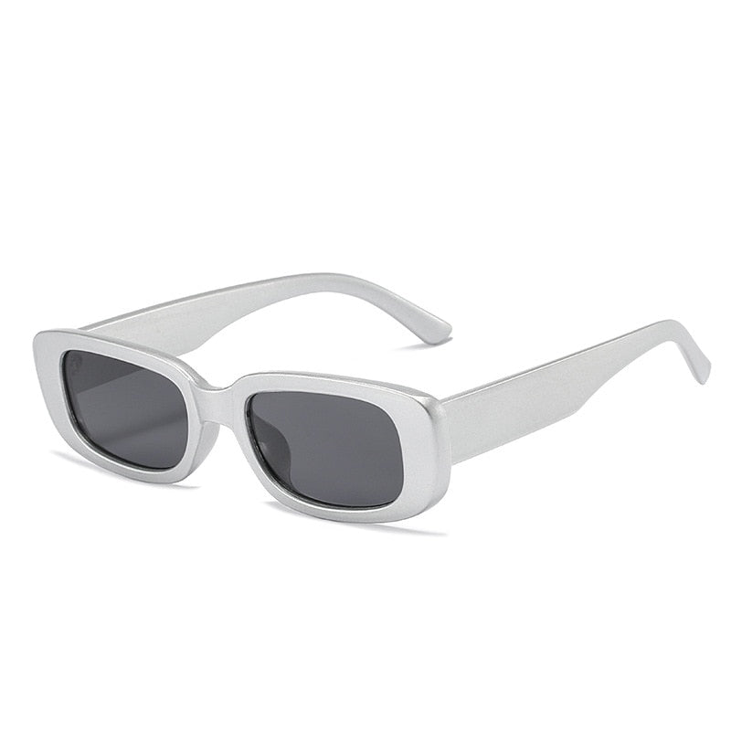Emosnia Women Man Fashion Small Rectangle Candy Shades Sunglasses