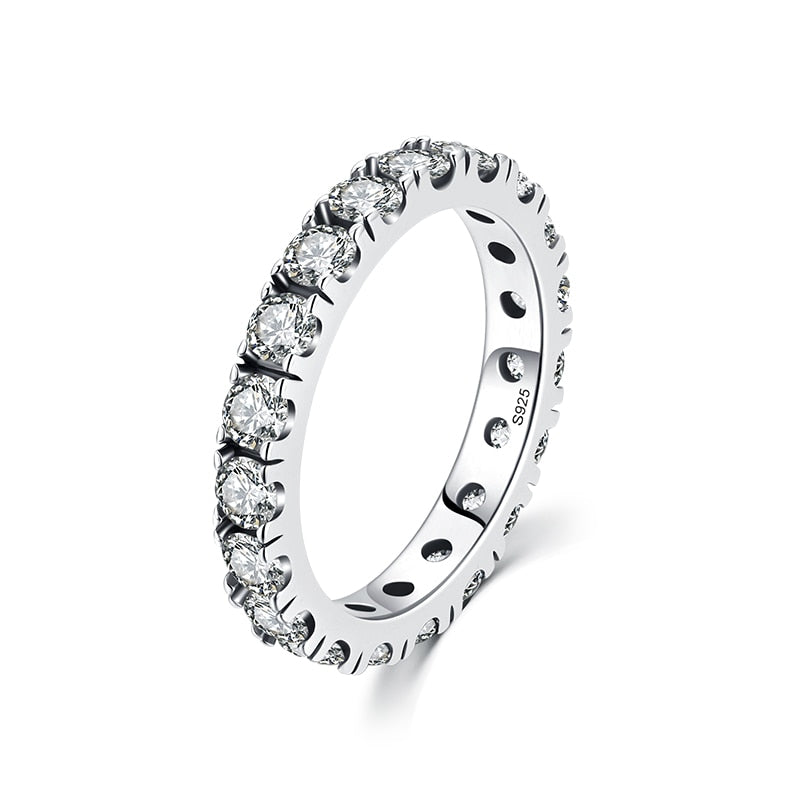 MODIAN Luxury Sparkling Blue Cubic Zirconia Ring