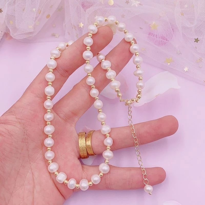 Minar Multiple French Pearl Necklace