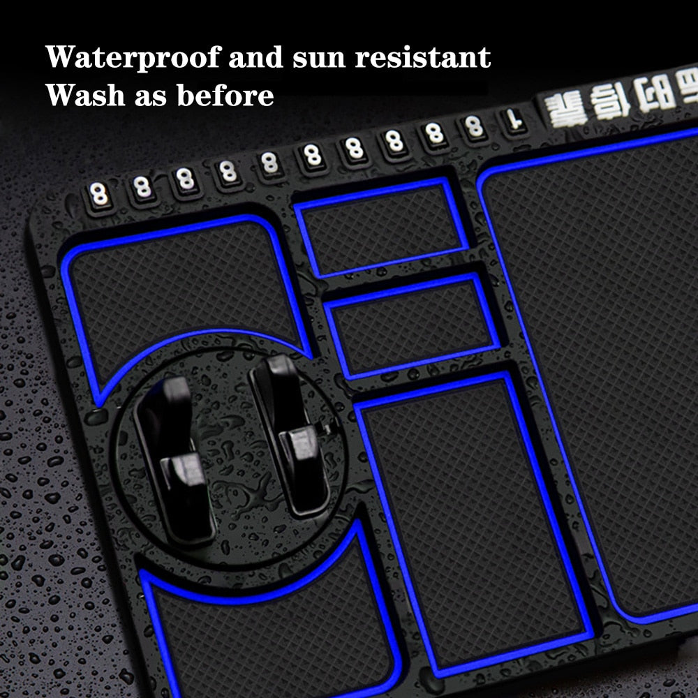 Car Interior Accessories Car Dashboard Anti-Slip Mat Auto Phone Cushion PVC For Mobile Phone Bracket Navigation Storage Cushion