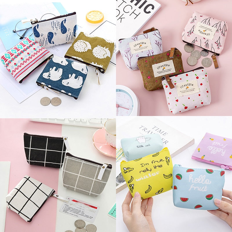 Small Mini Coin Pouch Zipper