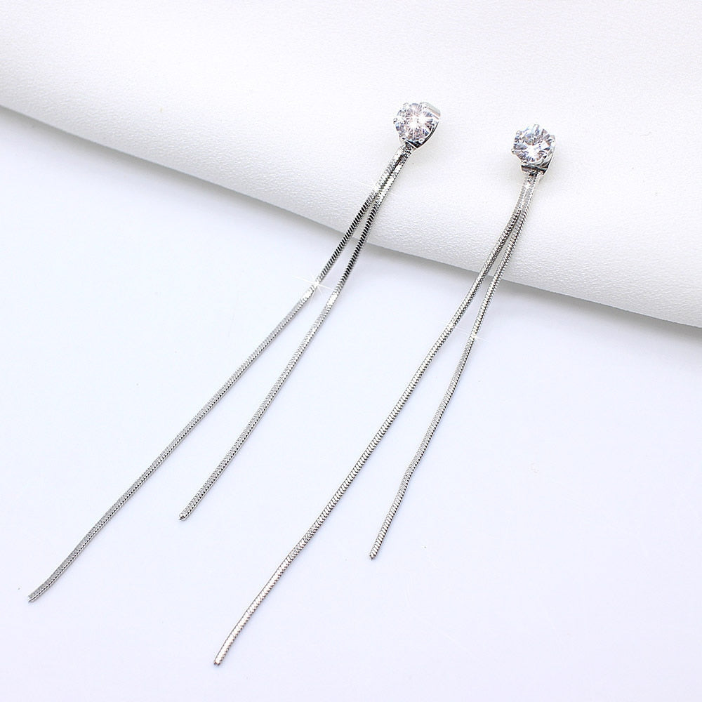 LATS Trend Long Wire Tassel Thread Chain
