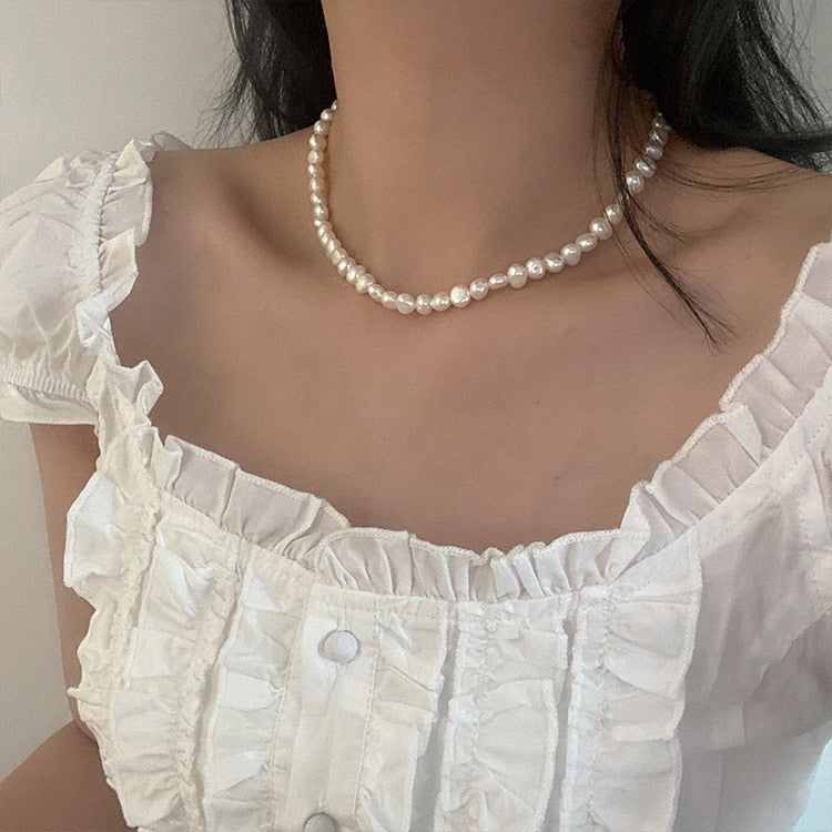 Minar Multiple French Pearl Necklace