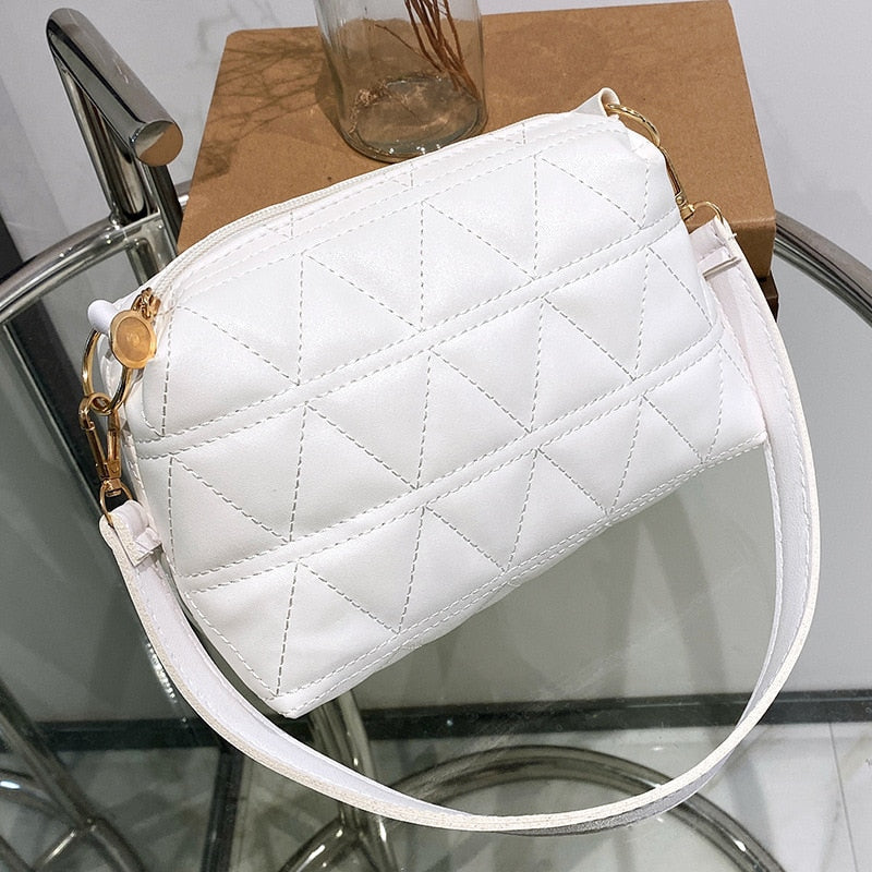 assel Trend Lingge Embroidery Camera Female Shoulder Bag
