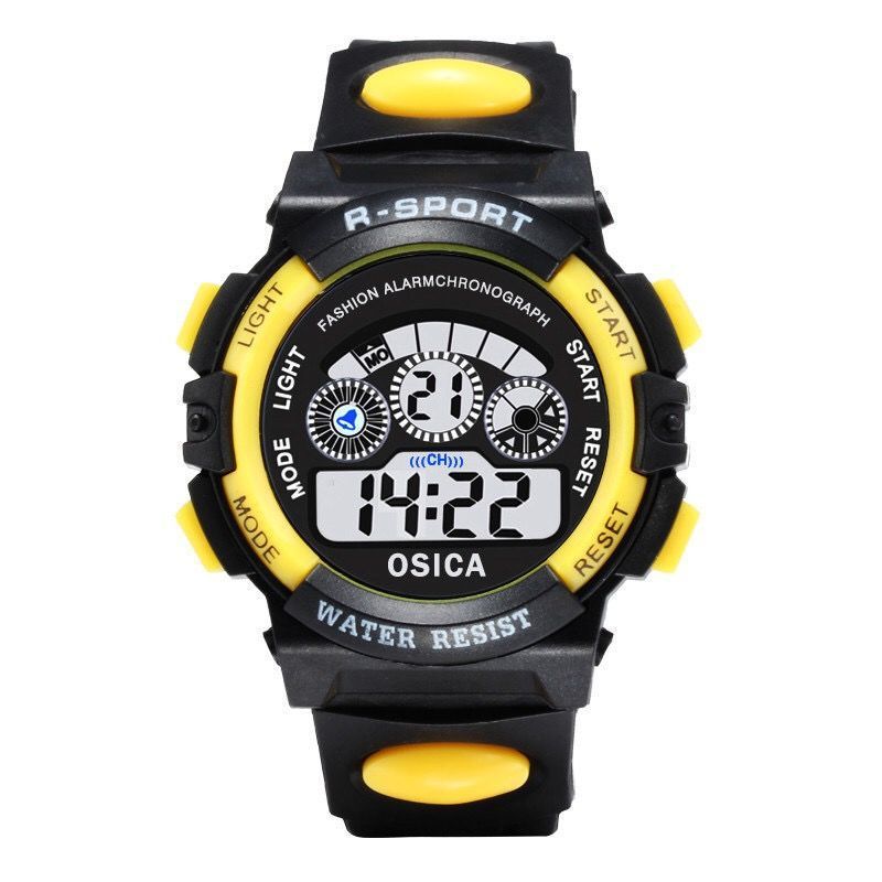 Color Luminous Dial Life Waterproof Multi-function Electronic Watch For Boys And Girls