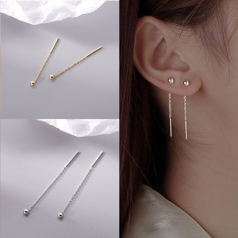 LATS Trend Long Wire Tassel Thread Chain