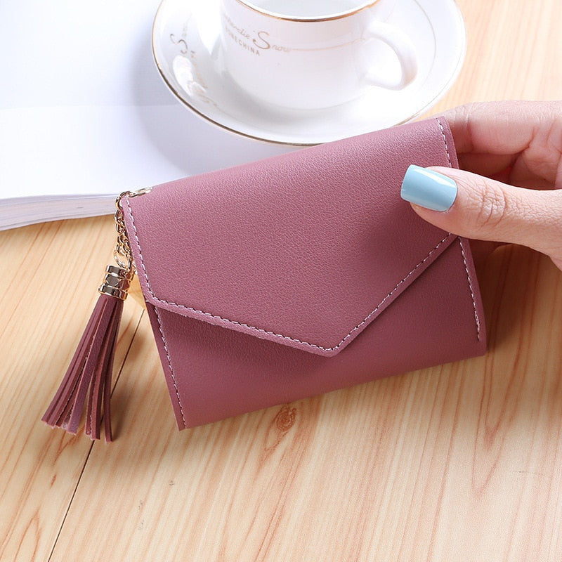 Short Tassel Wallet Women