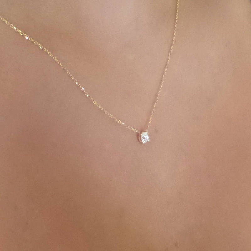 Transparent thin Line Simple choker Necklace - Shopeasywear