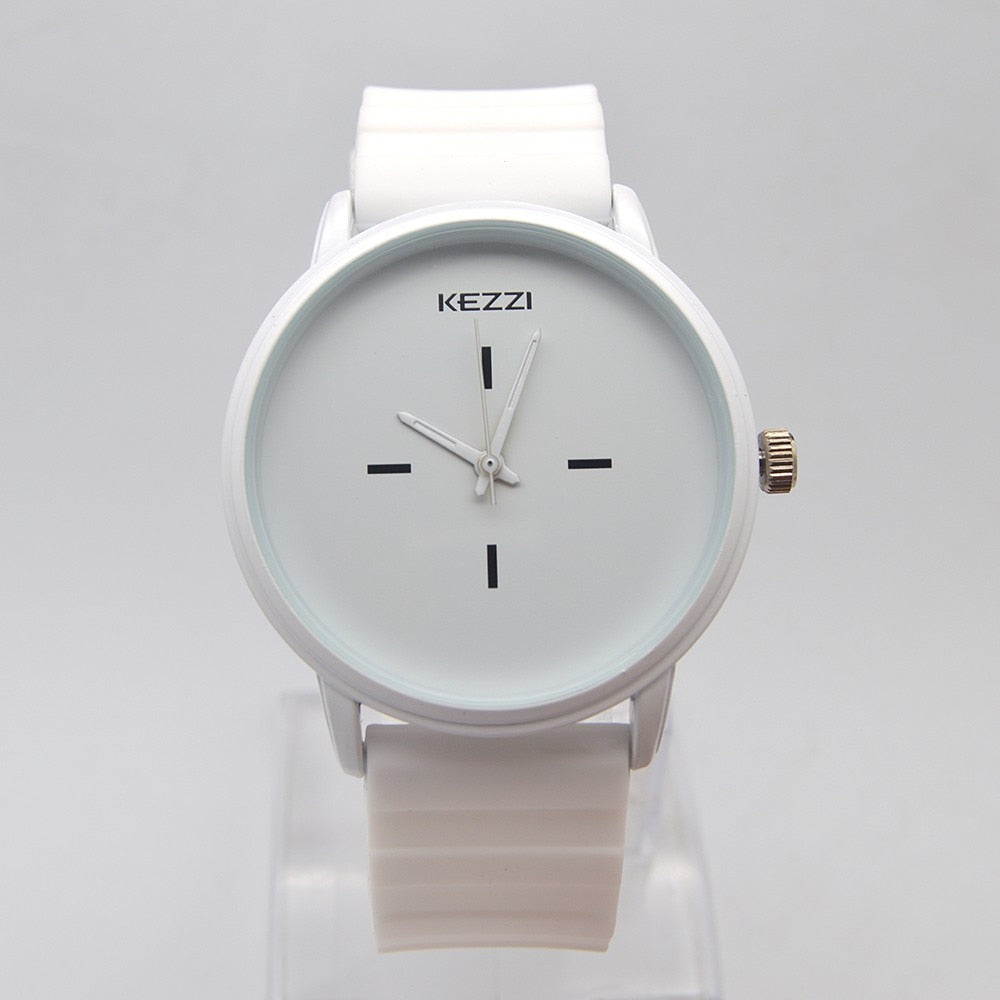 Black White Silicone Watches - Shopeasywear