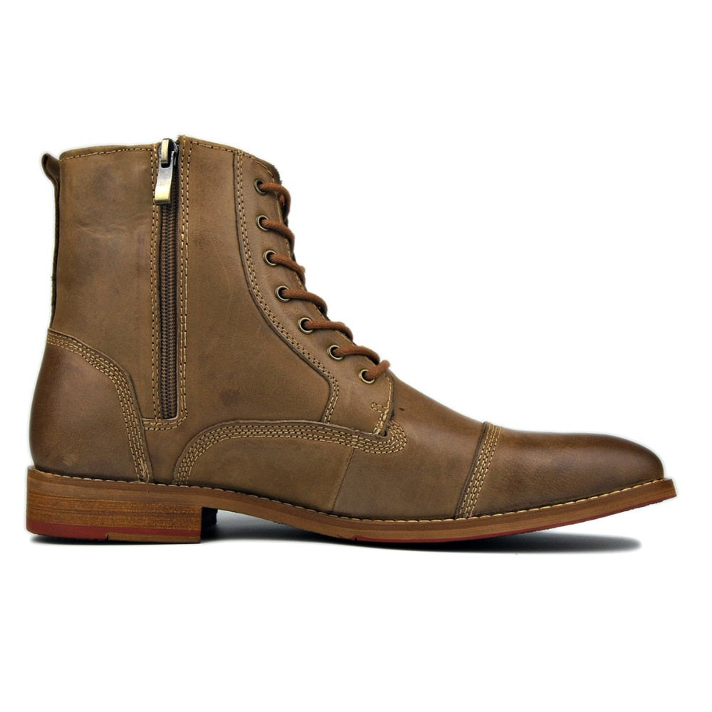 Genuine Cow Leather Men Boots