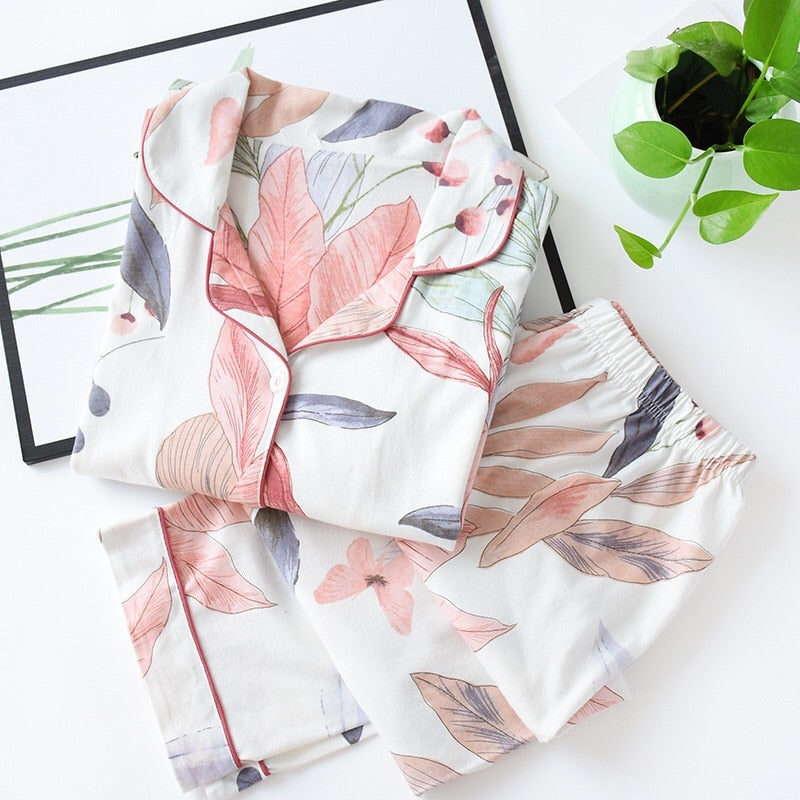 Autumn New Ladies Pajamas Set