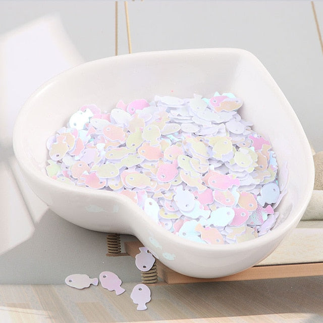 10g/bag Colorful Fish Sequins - Jeglow store