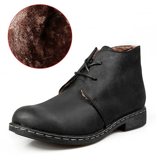 Men Brown Leather Boots