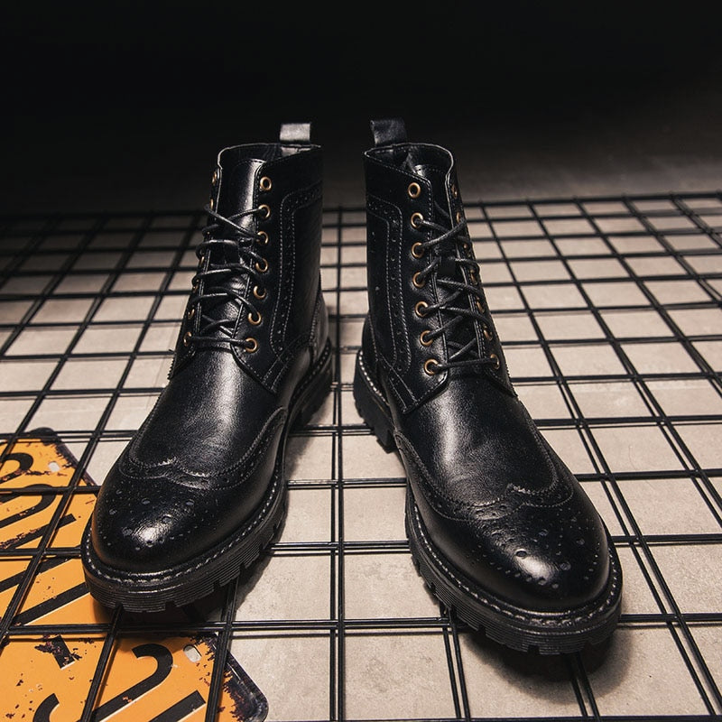 Leather Men Boots