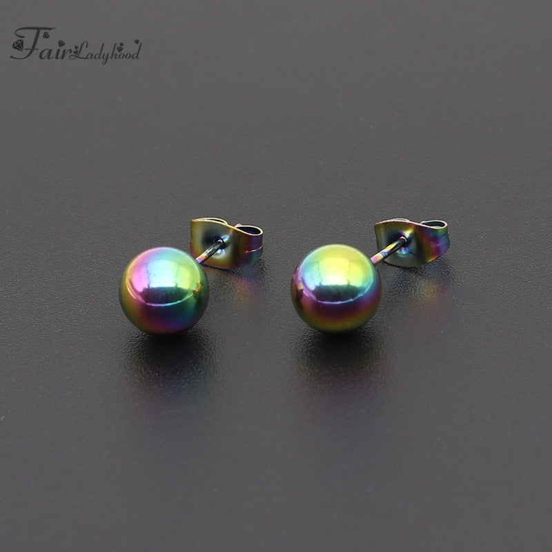 Color Ball Stud Earrings - Shopeasywear