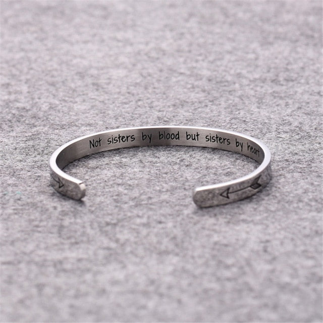 “Not Sisters by Blood But Sisters by Heart” Friendship Bracelet - Shopeasywear