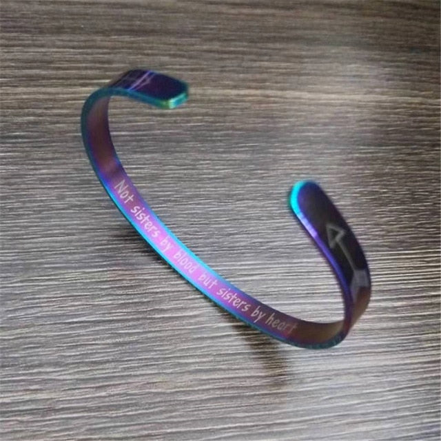 “Not Sisters by Blood But Sisters by Heart” Friendship Bracelet - Shopeasywear