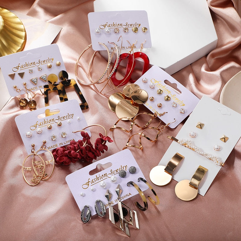 New Women Earrings Set