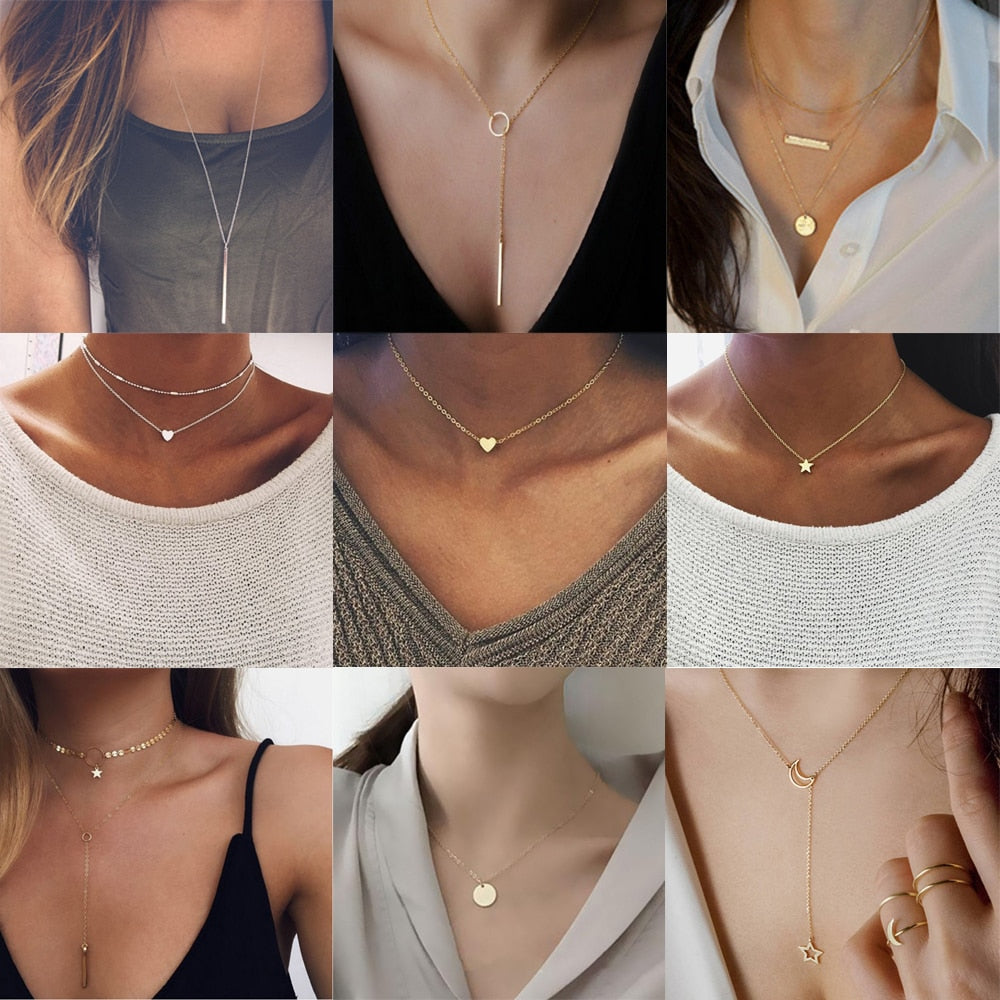 Tiny Heart Star Necklace - Jeglowstore