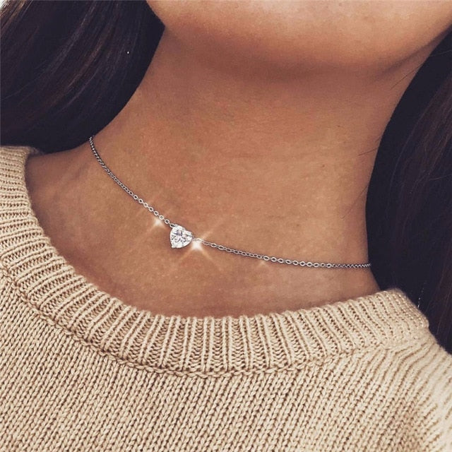 Tiny Heart Star Necklace - Jeglowstore