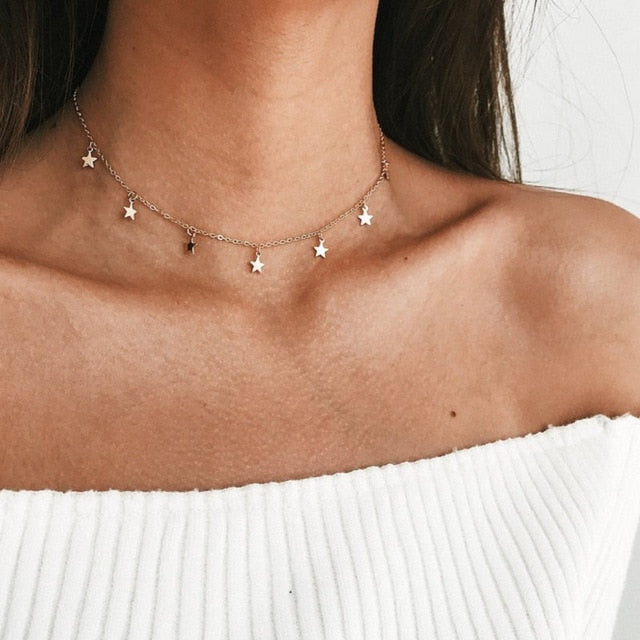 Tiny Heart Star Necklace - Jeglowstore