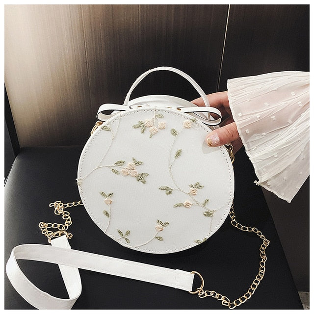 Sweet Lace Round Handbags