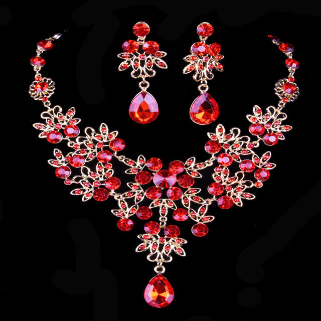 Water Drop Wedding Jewelry Sets