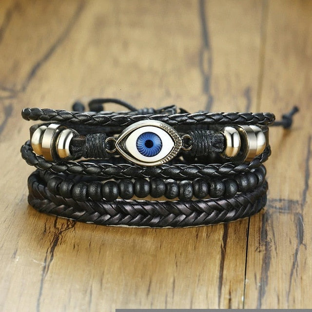 Wrap Leather Bracelets for Men - Shopeasywear