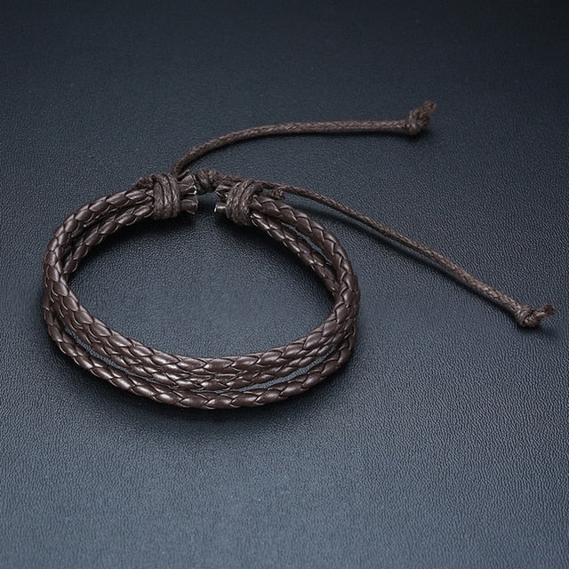 Wrap Leather Bracelets for Men - Shopeasywear