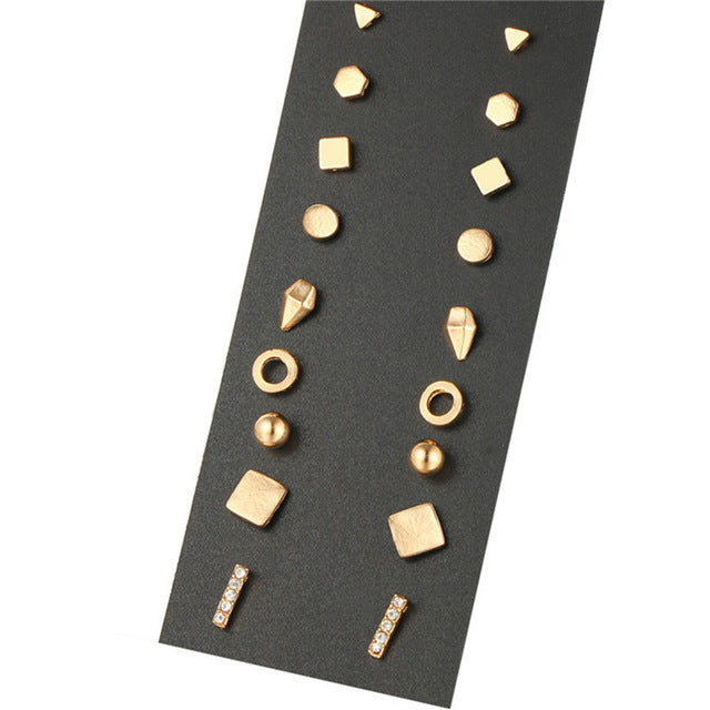 Minimalist Mixed Small Earrings Set - Shopeasywear