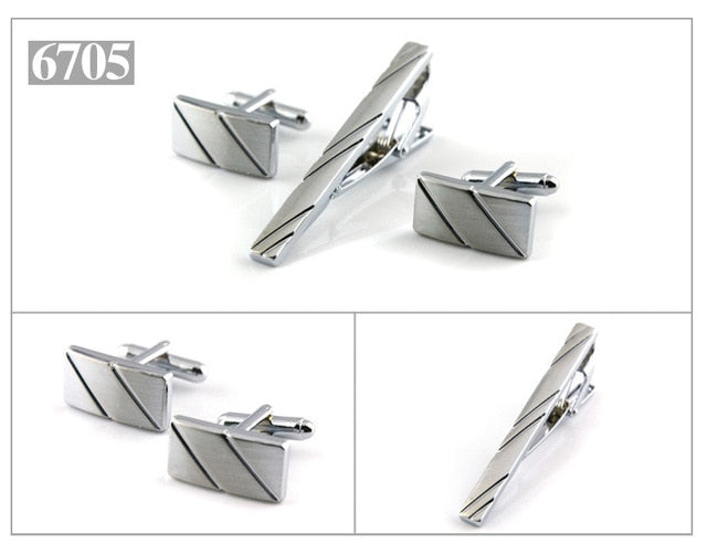 Gold Tie Clip and Cufflink Set For Men - Shopeasywear