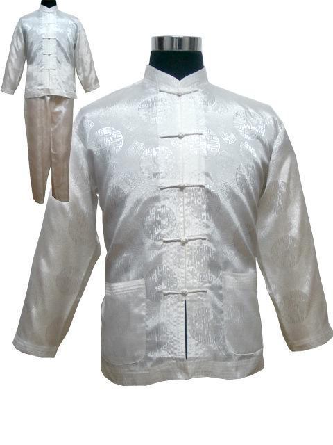 Navy blue Men's Polyester Satin Pajama Sets