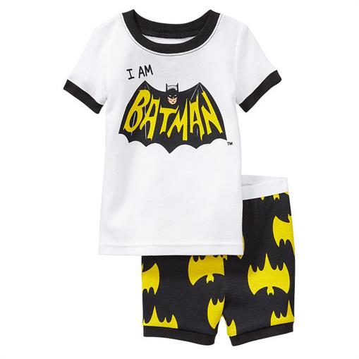 Captain America Summer Short Sleeve Children Pajamas