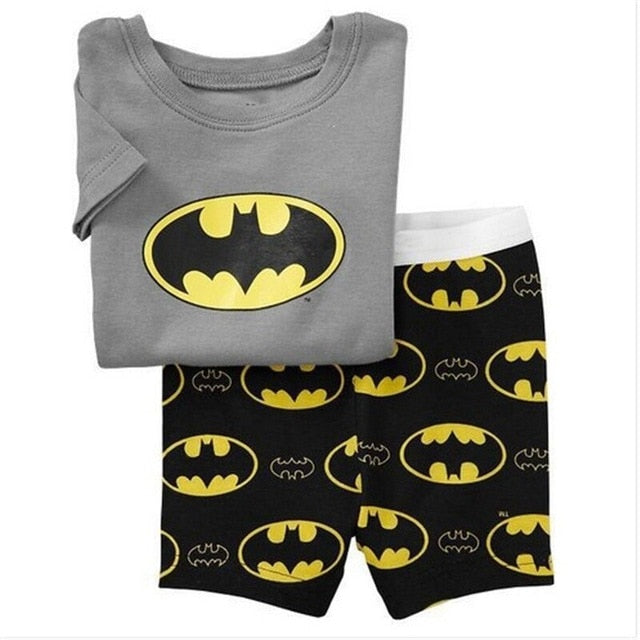 Captain America Summer Short Sleeve Children Pajamas