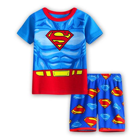 Captain America Summer Short Sleeve Children Pajamas