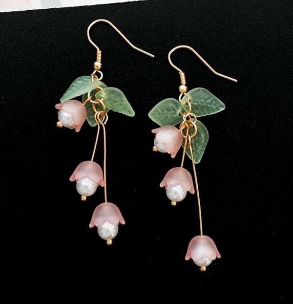 Fashion Trendy earrings flowers stud earrings for women Vintage creative temperament contracted woman stud earrings fine jewelry - Shopeasywear