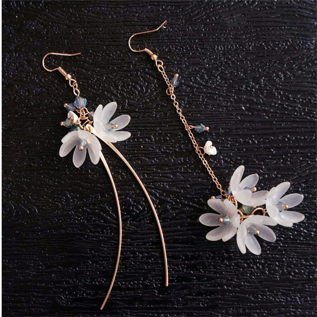 Fashion Trendy earrings flowers stud earrings for women Vintage creative temperament contracted woman stud earrings fine jewelry - Shopeasywear