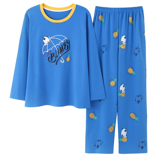 Top + Long Pant Woman Pajama Set
