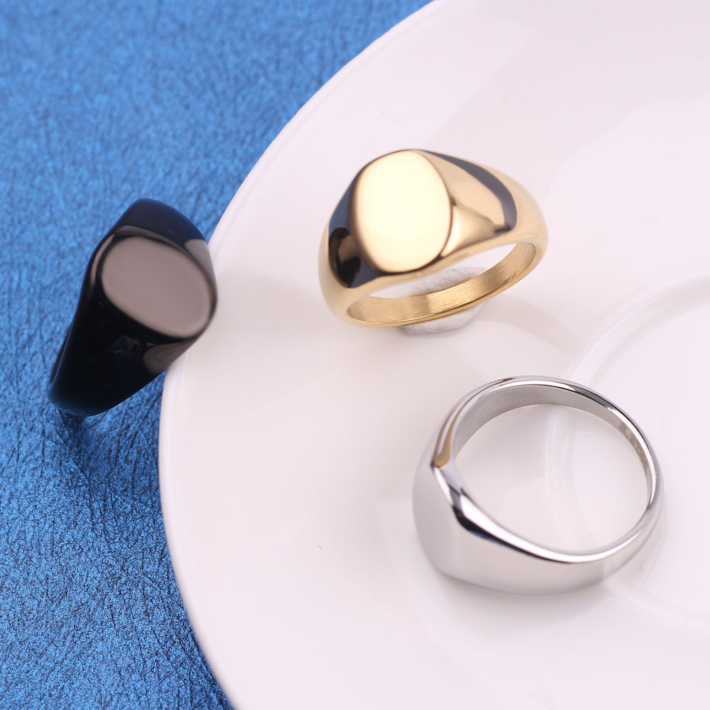 Personalized Custom Logo Name Rings