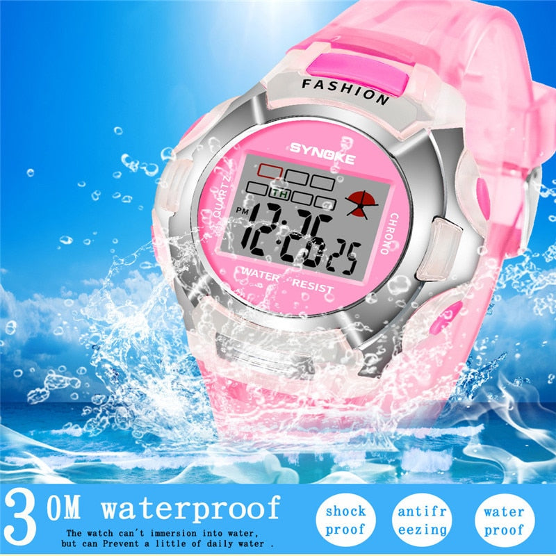 Plastic Kids Alarm Date Casual Watch - Shopeasywear